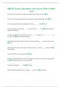 BIO353 Exam 2 Questions And Answers With Verified Tests