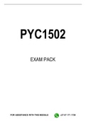 PYC1502 EXAM PACK 2022