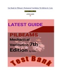 Latest Guide |Test Bank for Pilbeams Mechanical Ventilation 7th Edition by Cairo| Complete| Testbank| 2022/2023|MCQs|