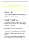 NURS 6521 FINALS ADVANCED PHARMACOLOGY Exam Elaborations Questions with Answers Graded A
