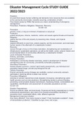 Disasters An event that causes human suffering and demands more resources than are available to the community (man-made, naturally occurring, combination of both) Five mission areas by FEMA that serves as a basic understanding of emergency management Prev