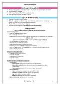 Sociolinguistics Applied English Language 244 Notes 