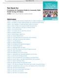 Test Bank For Foundations for Population Health in Community Public Health Nursing 5th Edition Complete Chapter 1 to 32 ALL verified Q&A Graded A+