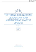 Test Bank for Nursing Leadership and Management. e.docx.VERIFIED