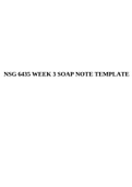 NSG6435 Family Health III Pediatrics  WEEK 3 SOAP NOTE TEMPLATE.