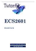 ECS2601 EXAM PACK 2022