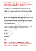 AAPC CPB Test Bank Questions with Complete Solutions BEST TEST BANK SOLUTION WITH ALL ANSWERS 100%CORRECT 2022 Graded A+ 