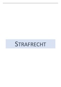 Strafrecht: samenvatting van het boek + slides + lesnotities