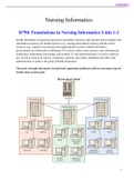 Nursing Informatics D790: Foundations in Nursing Informatics Units 1-3 Nursing Informatics D790: Foundations in Nursing Informatics Units 1-3 Health informatics incorporates processes, procedures, theories, and concepts from computer and information scien