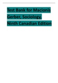 Test Bank for Macionis Gerber, Sociology, Ninth Canadian Edition.pdf