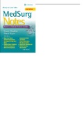 MedSurg Notes Nurse’s Clinical Pocket Guide