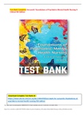 Test Bank Varcarolis' Foundations of Psychiatric-Mental Health Nursing A Clinical 9th Edition by Mar