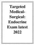 Targeted Medical-Surgical: Endocrine Exam latest 2022