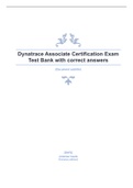 Dynatrace Associate Certification Exam Test Bank with correct answers