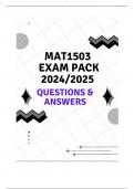 MAT1503 EXAM PACK 2024/2025