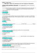 BIOL 2311 – Exam 5 (47 questions; max score: 110 out of 100 points) Answered.