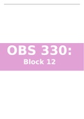 OBS 330: Block 12