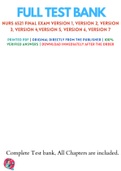 NURS 6521 Final Exam Version 1, Version 2, Version 3, Version 4,Version 5, Version 6, Version 7