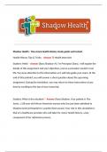   Shadow Health - Tina Jones Health History study guide well solved. Health History Tips & Tricks: - Answer TJ Health Interview Student: Hello! - Answer Diana Shadow: Hi. I'm Preceptor Diana. I will explain the details of this assignment and your o