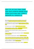 AAPC CPC ACTUAL FINAL EXAM 2024-2025|VERIFIED BRAND NEW EXAM QUESTIONS AND CORRECT ANSWERS ALL GRADED A+