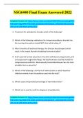 answered)NSG6440 Final Exam / NSG 6440 Final Exam questions and answers_ all answered correctly 100 out of 100, Latest spring 2022.