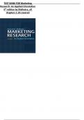 TEST BANK FOR Marketing Research: An Applied Orientation 6th edition by Malhotra, all chapters 1-24 covered ISBN: 9780136085430