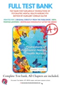 Test bank For Varcarolis' Foundations of Psychiatric-Mental Health Nursing 9th Edition by Margaret Jordan Halter 9780323697071 Chapter 1-36 Complete Guide A+.