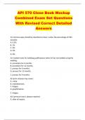 API 570 Close Book Mockup  Combined Exam Set Questions  With Revised Correct Detailed  Answers 