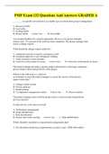 PMP Exam 132 Questions And Answers GRADED A