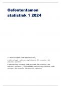 Oefententamen statistiek 1 2024