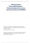 Oefententamen Persoonlijkheidsleer / Onderzoekspracticum cross sectioneel onderzoek (PB0812)