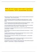 PMK-EE E5 Career Information Questions And Answers 100% Guaranteed Success.