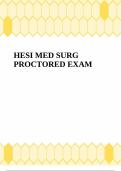 HESI MED SURG PROCTORED EXAM