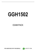 GGH1502 EXAM PACK 2022