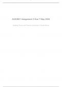 Aue2601 Assignment 3  2024 | October 2024 (100%)