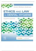 Test Bank For Ethics and Law in Dental Hygiene 4th Edition by Kristin Minihan-Anderson||ISBN NO:10,0323761194||ISBN NO:13,978-0323761192||All Chapters||Complete Guide A+