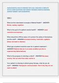 NUR180 MENTAL HEALTH HONDROS TEST( 1&2 ) 2024/2025 /COMPLETE  ACTUAL EXAM QUESTIONS AND CORRECT ANSWERS (VERIFIED ANSWERS)  ALREADY GRADED .PASS GUARANTEED.