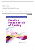 Test Bank for Potter and Perry's Canadian Fundamentals of Nursing 6th Edition by Barbara J. Astle, Wendy Duggleby