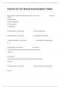 Farish Ch 13: Bond Amortization Table Exam Questions And Answers Guaranteed Pass.