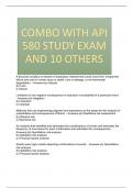 COMBO WITH API 580 STUDY EXAM AND 10 OTHERS