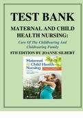 Test bank for Maternal and Child Health Nursing: Care of the Child bearing and Child rearing Family 8th Edition by Jo Anne Silbert Flagg & Dr. Adele Pillitteri ISBN- 978-1496348135