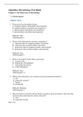 OpenStax Microbiology Test Bank Chapter 5: The Eukaryotes of Microbiology Questions and Answers