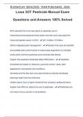 LOWA Exam Package Deal Questions and Answers 100% Solved