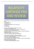 RELATIVITY CERTIFIED PRO AND REVIEW