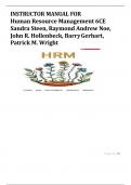 INSTRUCTOR MANUAL FOR Human Resource Management 6CE Sandra Steen, Raymond Andrew Noe, John R. Hollenbeck, Barry Gerhart, Patrick M. Wright