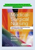 Test Bank Medical-Surgical Nursing: Concepts for Interprofessional Collaborative Care, Single Volume 9th Edition by Donna D