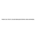 NURS 5315 TEST 2 ELSEVIER QUESTIONS AND ANSWERS.