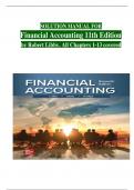 SOLUTION MANUAL FOR Financial Accounting 11th Edition by Robert Libby, All Chapters 1–13 covered  ISBN: 9781264229734