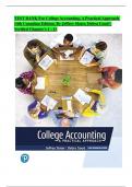 TEST BANK For College Accounting, A Practical Approach 14th Canadian Edition, By Jeffrey Slater, Debra Good | Verified Chapter's 1 - 13 | Complete