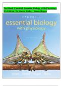 Test Bank Campbell Essential Biology With Physiology 5th Edition, By Simon, Dickey, Reece, Hogan Chapter 1-29 Complete Guide